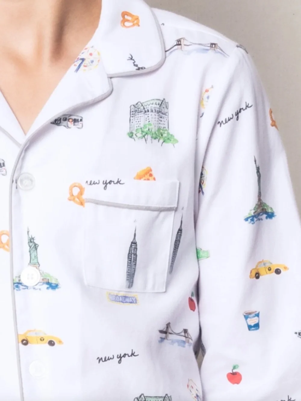 Kid's Twill Pajama Set in New York! New York! (Size: 3T)